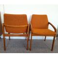 Pair Henning Kjaernulf Razor Blade Chairs